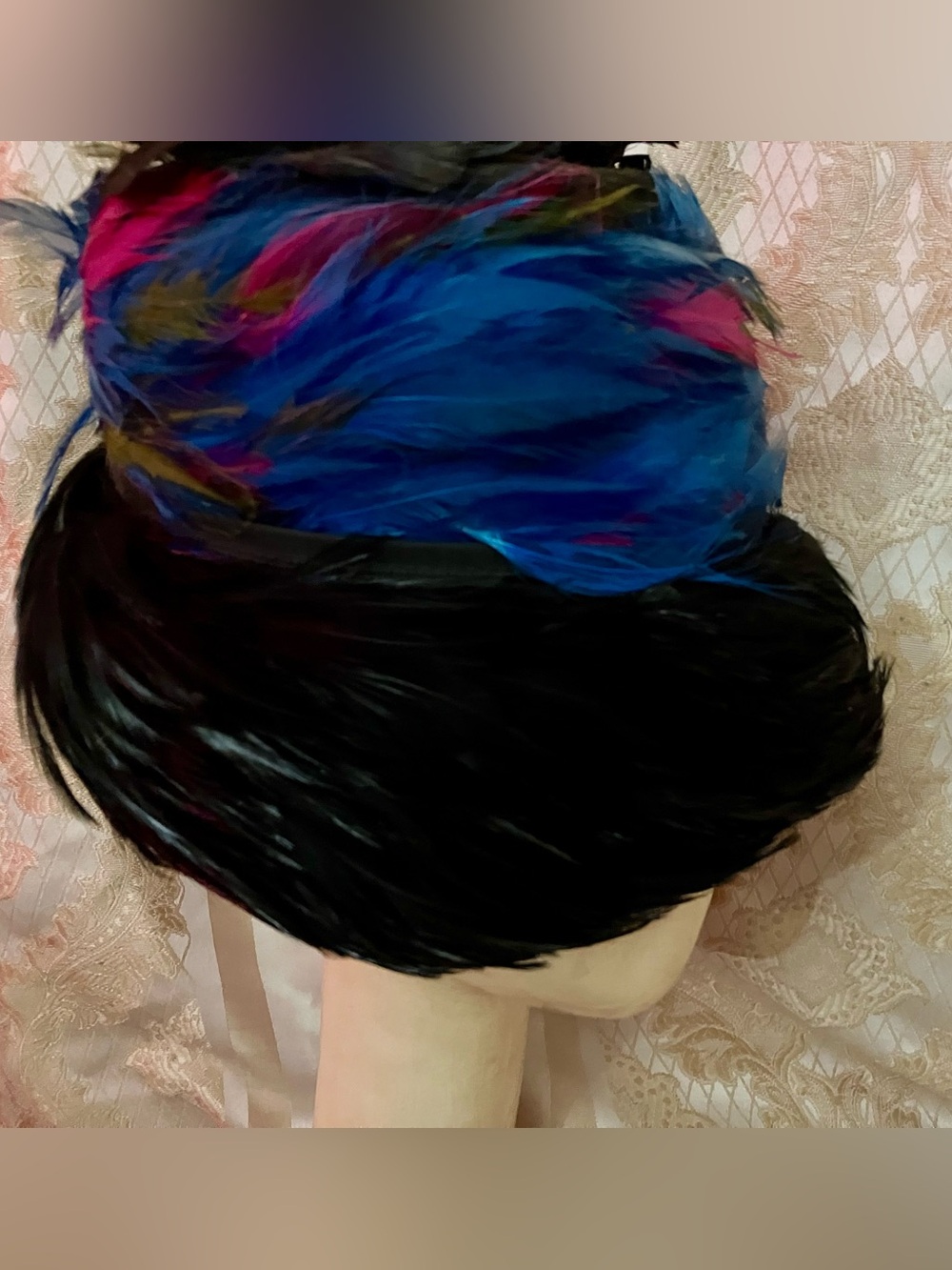 Vintage Genuine Feather Amazing Hat The Paris Boutique